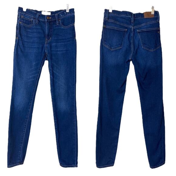 Madewell Women's Jeans 9” Mid Rise Skinny Ankle Medium Blue Wash Size 26 - Picture 6 of 6